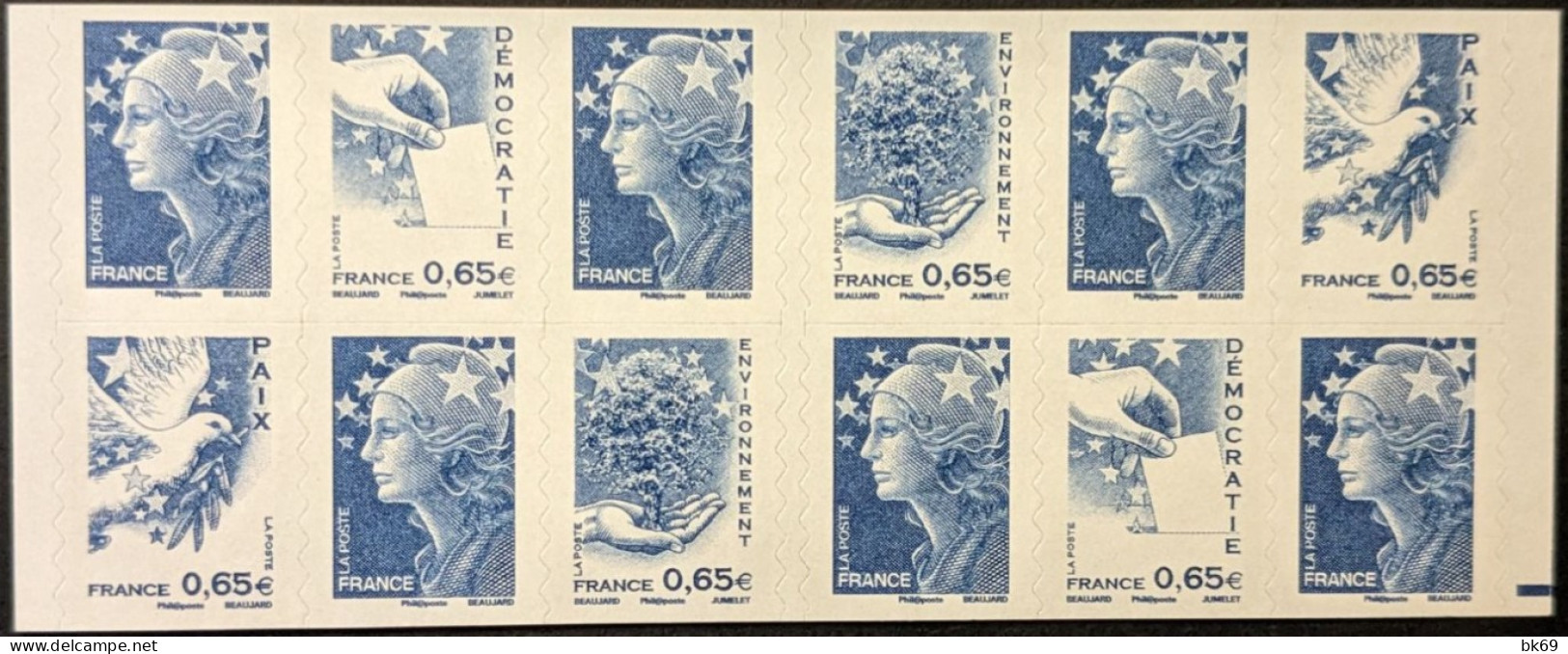 1517 RE Repère électronique Bleu Europe Carnet Mixte - Modernos : 1959-…