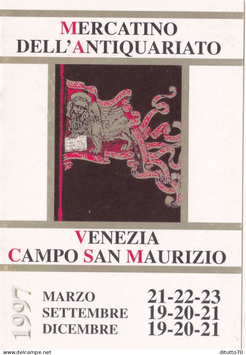 Calendarietto - Mercatino Dell'antiquariato - Venezia - Anno 1997 - Petit Format : 1991-00