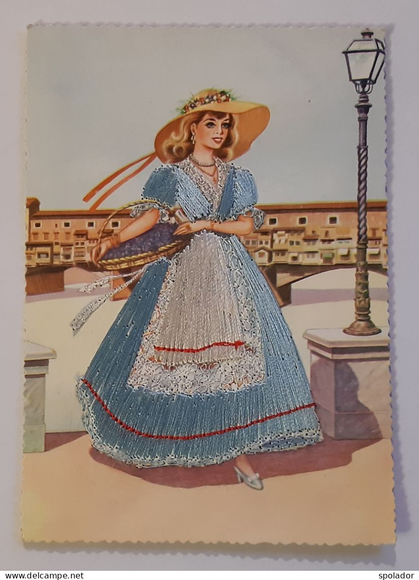 Nostalgie-Vintage-Postcard-Italy-Castumi Regionali-Toscana-#2-unused - Firenze (Florence)