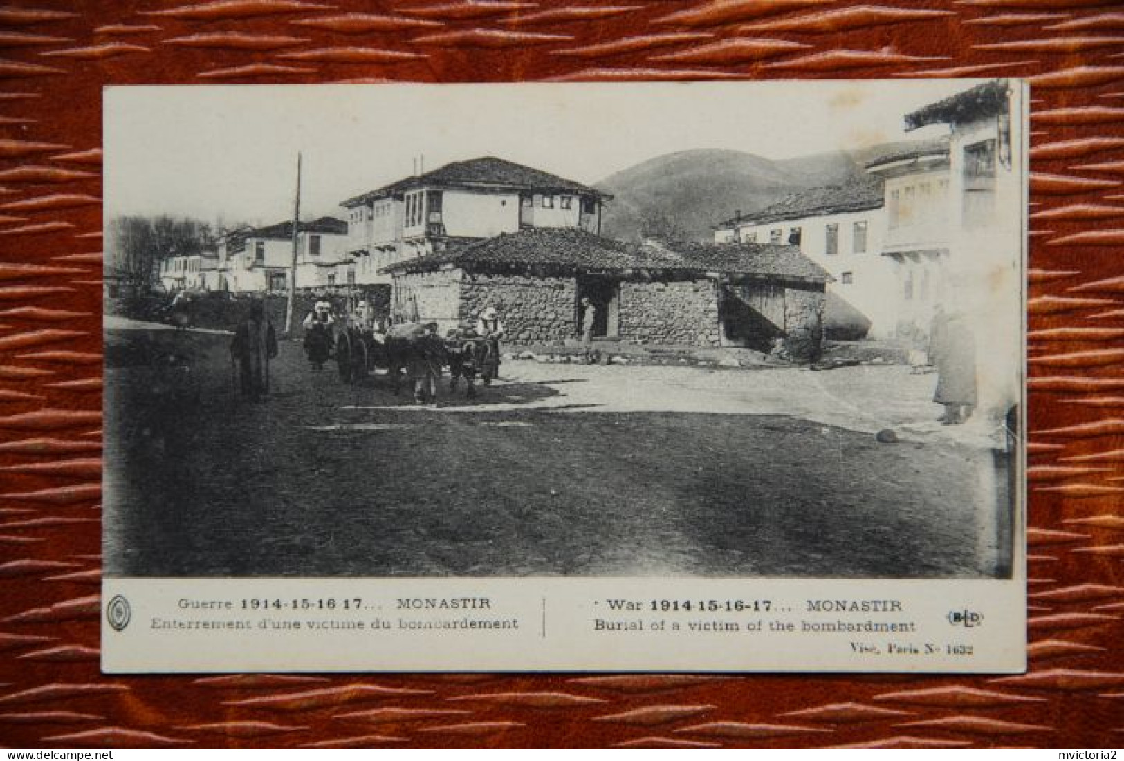 MILITARIA - Guerre 1914 -18 : MONASTIR, Enterrement D'une Victime Du Bombardement. - Oorlog 1914-18