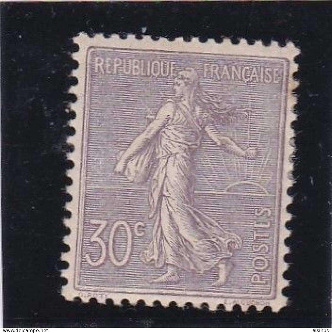 FRANCE - 1903 - TYPE SEMEUSE LIGNEE - N° 133 - 30 C LILAS - NEUF TRACE DE CHARNIERE - BON CENTRAGE - 1903-60 Semeuse Lignée