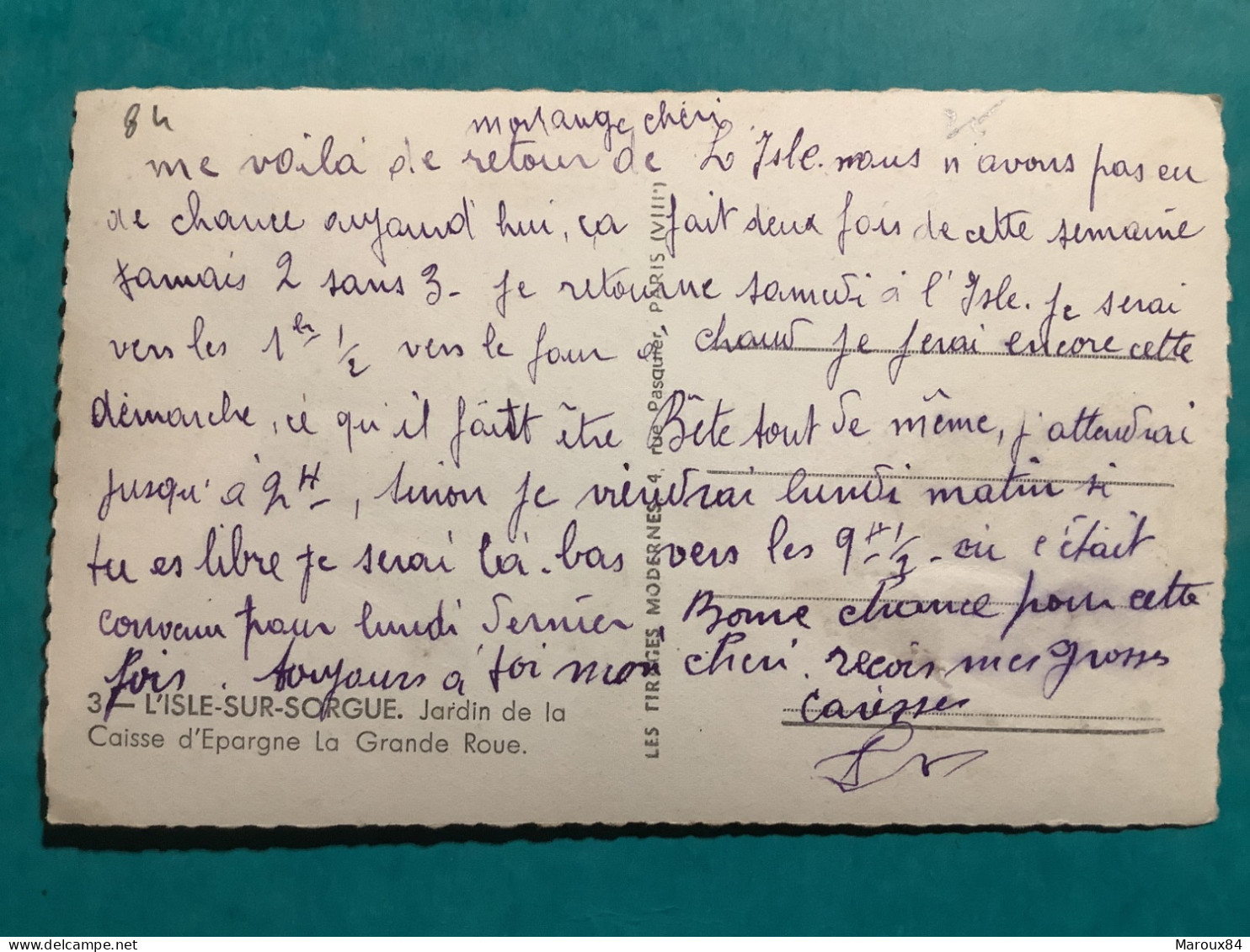 84/ L’isle Sur Sorgue Jardin De La Caisse D’epargne - L'Isle Sur Sorgue