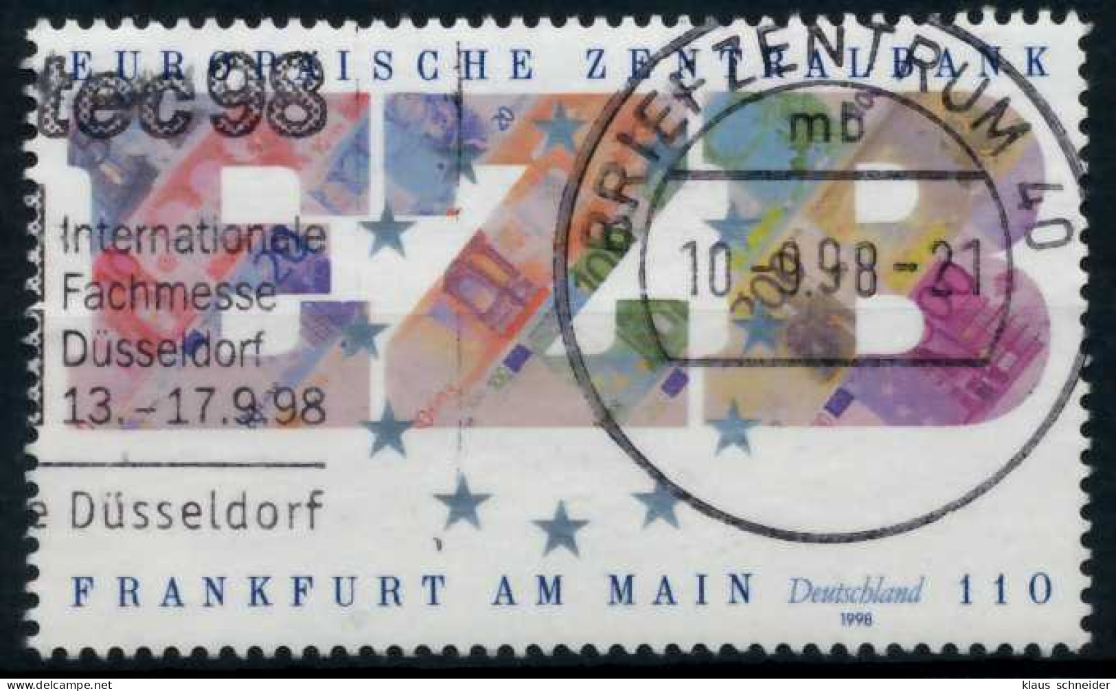BRD BUND 1998 Nr 2000 Zentrisch Gestempelt X6C8EBA - Used Stamps