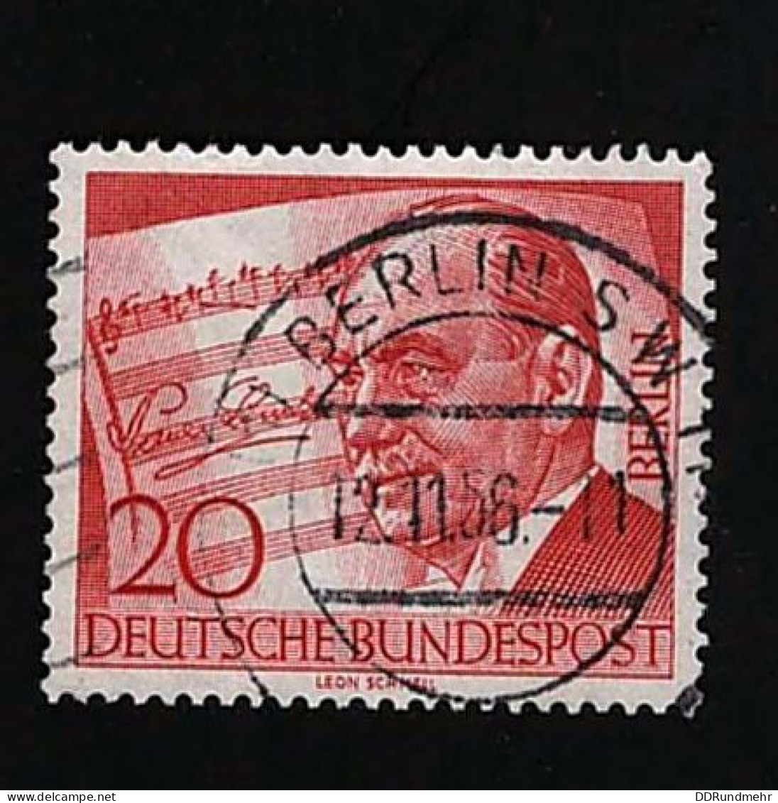1956 Lincke  Michel DE-BE 156 Stamp Number DE 9N142 Yvert Et Tellier DE-BE 137 Stanley Gibbons DE-BE B152 Used - Oblitérés