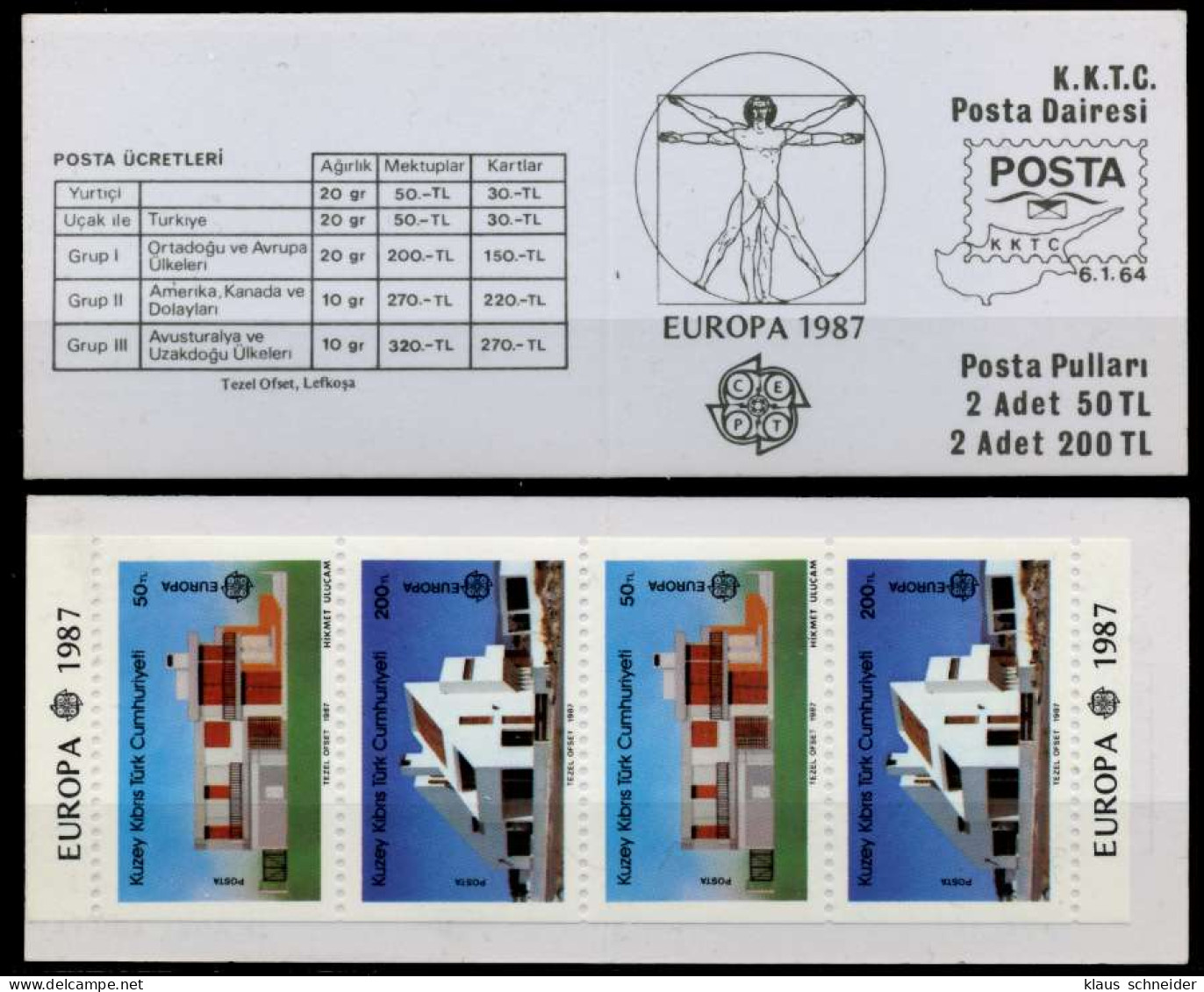 TÜRKISCH-ZYPERN Nr MH 1 HB Postfrisch S039E02 - Unused Stamps
