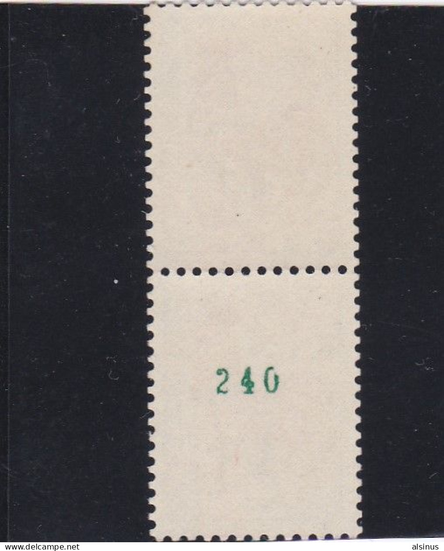 FRANCE - 1962/65 - TYPE COQ DE DECARIS - N° 1331c - OUTREMER CARMIN & BRUN - NEUF - N° VERT AU VERSO - 1903-60 Sower - Ligned