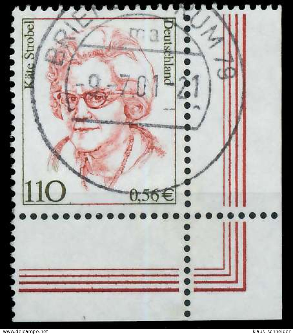 BRD DS FRAUEN Nr 2150 Gestempelt ECKE-URE X7D4DB2 - Used Stamps