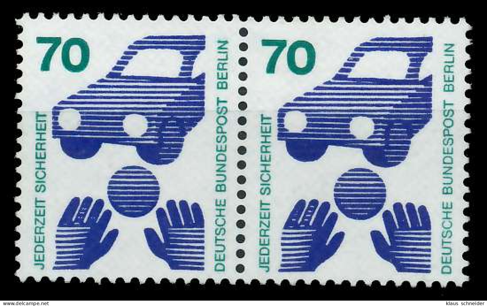 BERLIN DS UNFALLV Nr 453 Postfrisch WAAGR PAAR X8F1512 - Unused Stamps