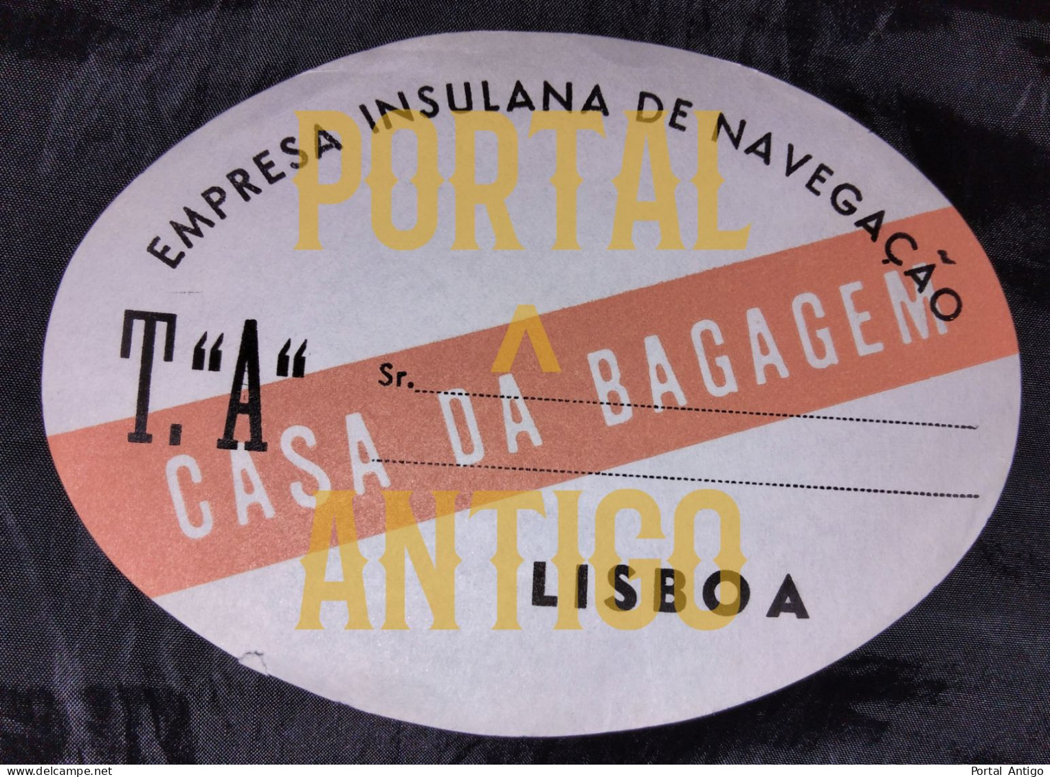 EMPRESA INSULANA DE NAVEGAÇÃO * CASA DA BAGAGEM * FUNCHAL * MADEIRA * AÇORES * LISBOA * ETIQUETA * OLD LABEL* Portugal - Ohne Zuordnung