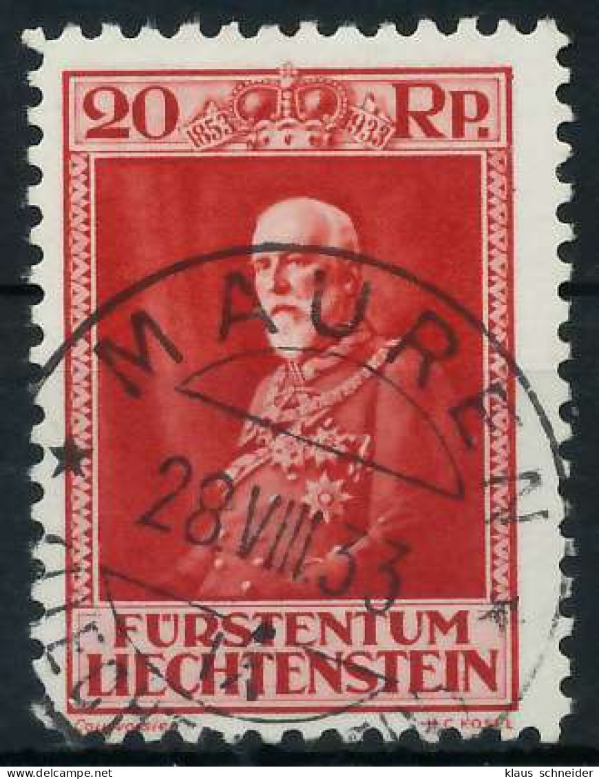 LIECHTENSTEIN 1933 Nr 123 Zentrisch Gestempelt X28E1CE - Oblitérés