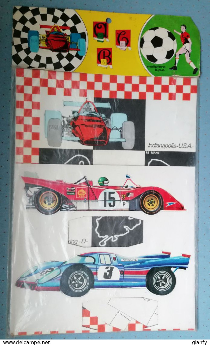 AUTOMOBILI FORMULA 1 DI CARTA DA RITAGLIARE LOTUS FERRARI ALFA ROMEO PORCHE 1970 - Sonstige & Ohne Zuordnung