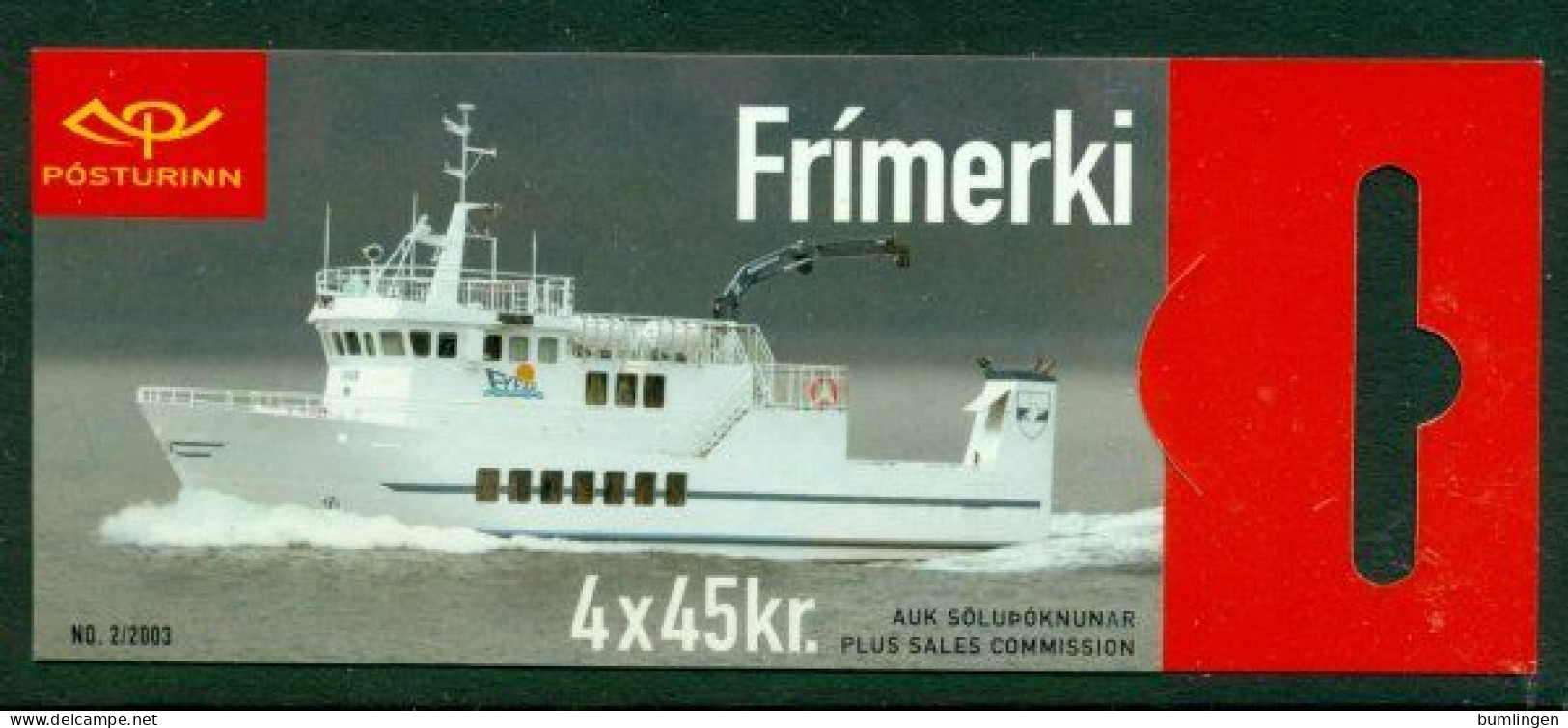 ICELAND 2003 Mi MH 14 Booklet** Island Boats [B655] - Ships