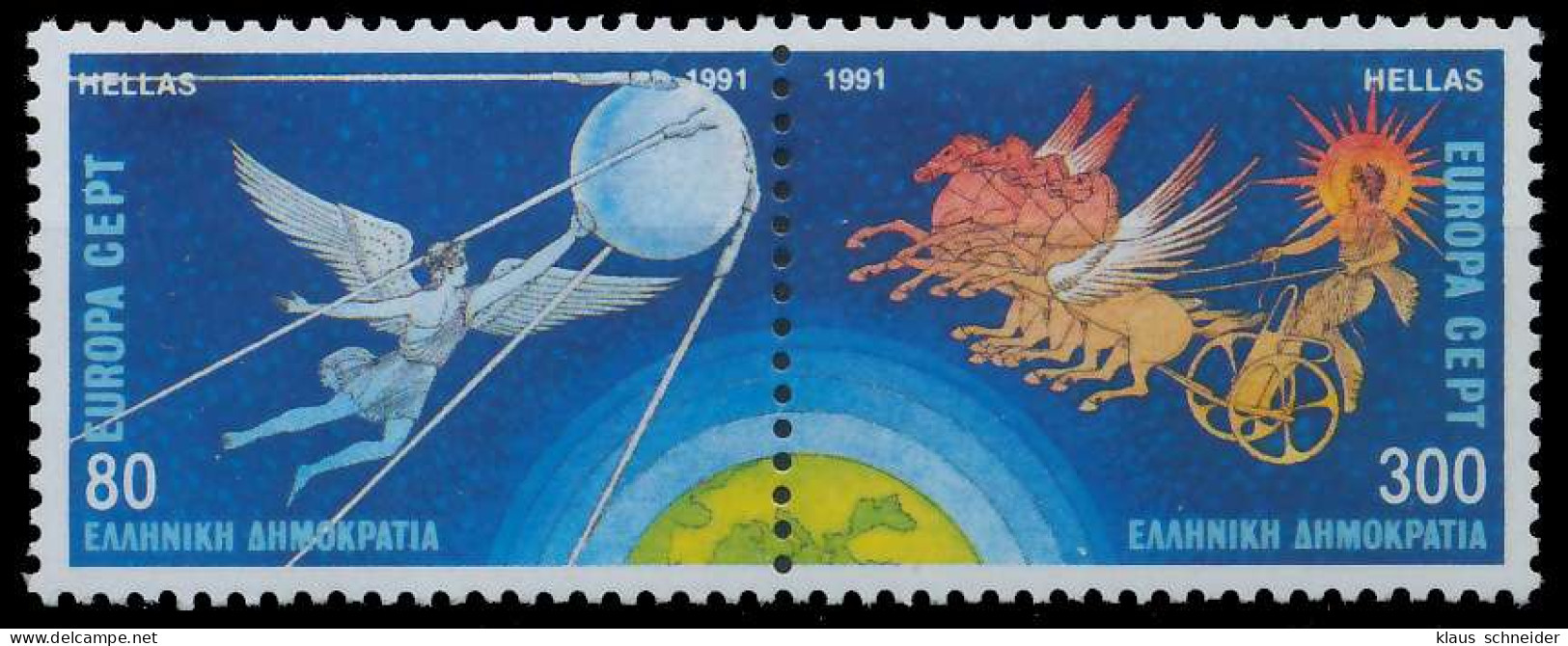 GRIECHENLAND 1991 Nr 1777A-1778A Postfrisch WAAGR PAAR X5D310A - Unused Stamps