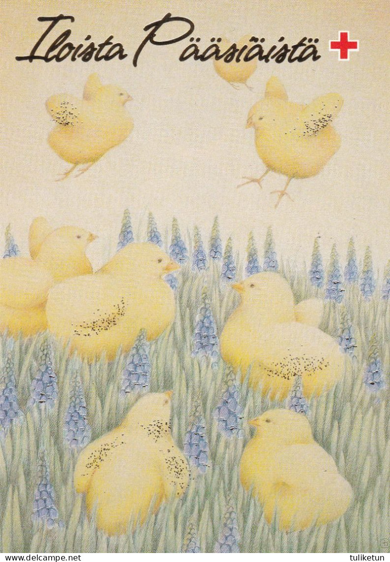 Postal Stationery - Chicks - Easter In Grass - Summer Meadow - Red Cross 1994 - Suomi Finland - Postage Paid - Interi Postali