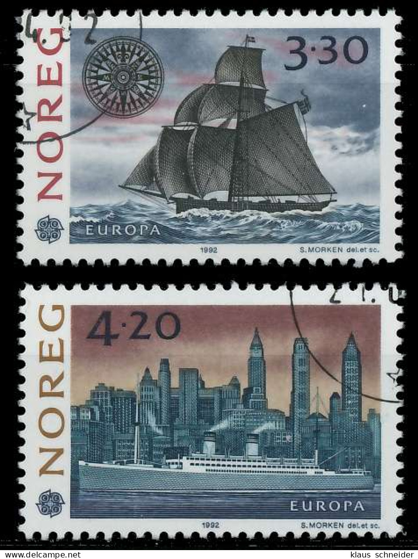 NORWEGEN 1992 Nr 1096-1097 Gestempelt X5D9296 - Used Stamps