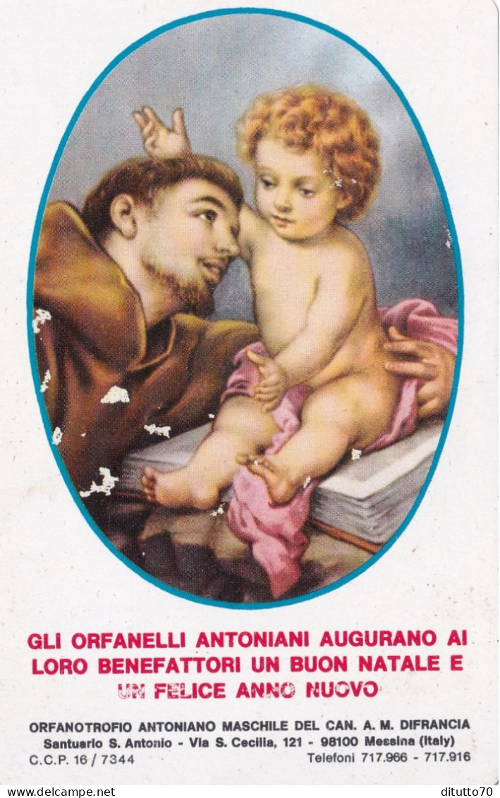 Calendarietto - Orfanotrofio Antoniano Maschile Del Cav. A.m. Di Francia - Messina - Anno 1976 - Petit Format : 1971-80