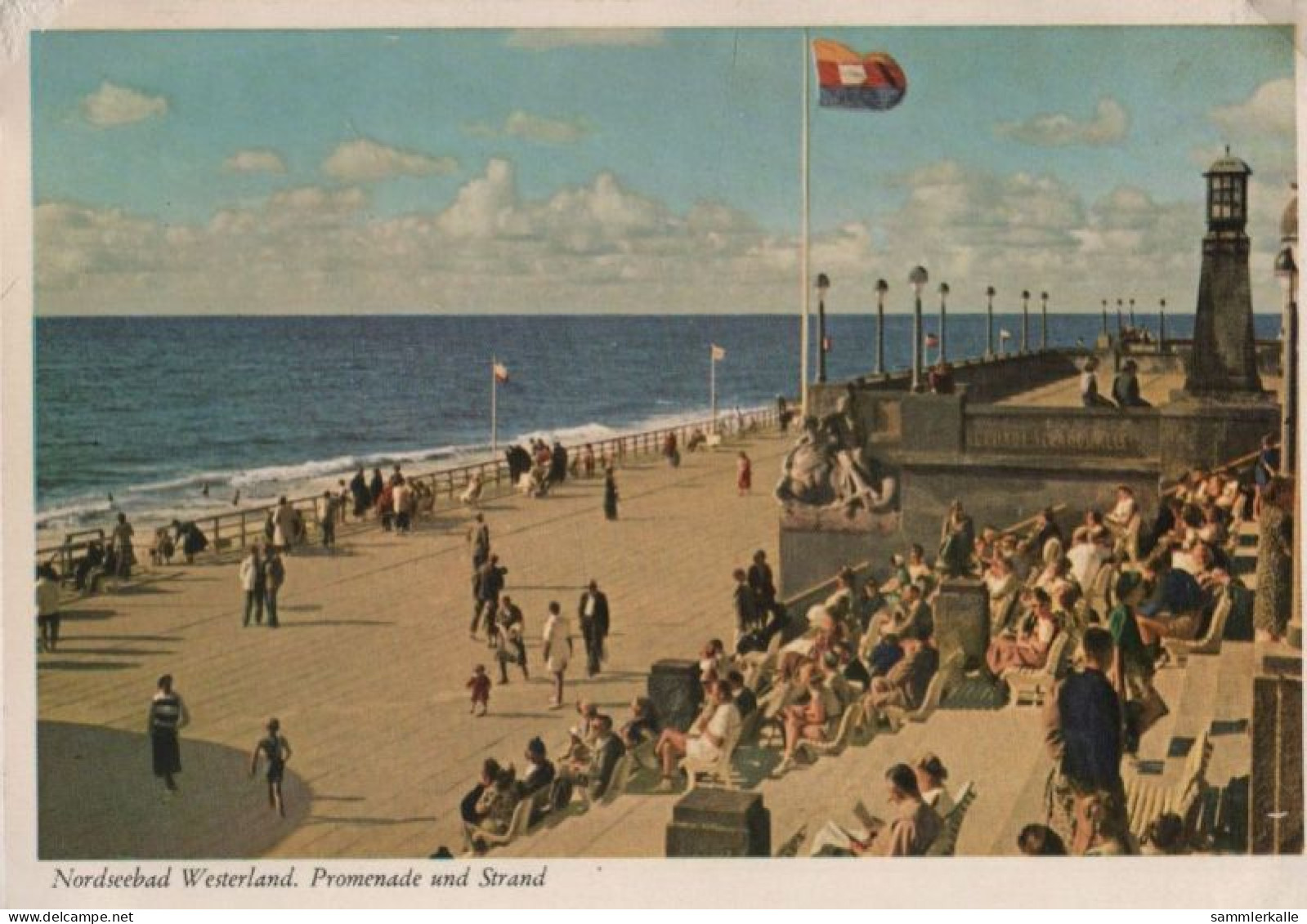 75509 - Westerland - Promenade Und Strand - 1953 - Sylt