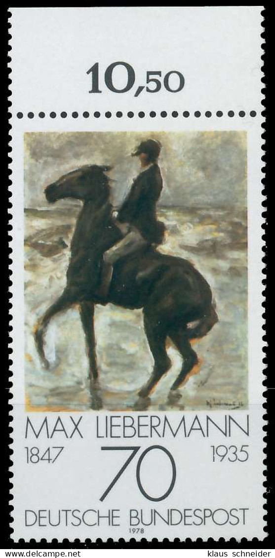 BRD BUND 1978 Nr 987 Postfrisch ORA X6005C6 - Unused Stamps