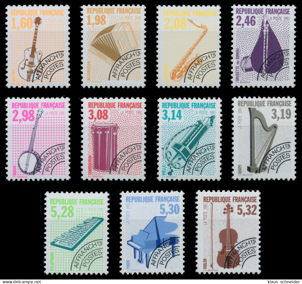 FRANKREICH 1992 Nr 2871-2881 Postfrisch X61F106 - Unused Stamps