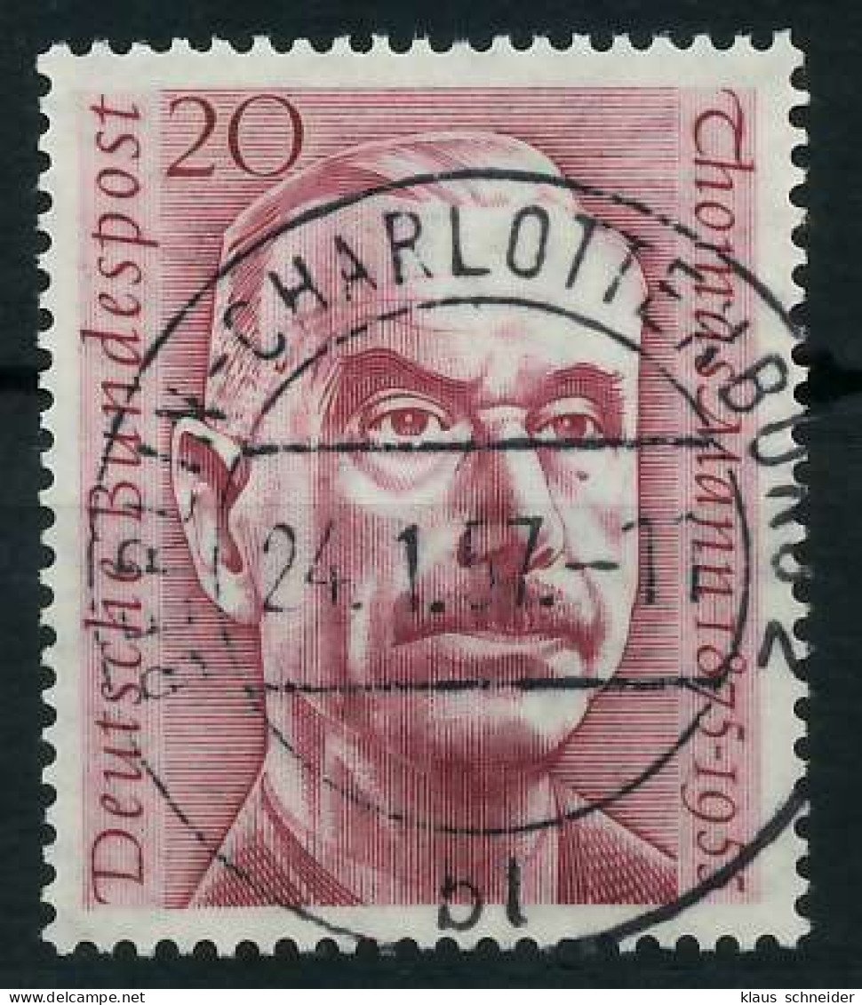 BRD BUND 1956 Nr 237 Zentrisch Gestempelt Charlottenburg X64263E - Used Stamps