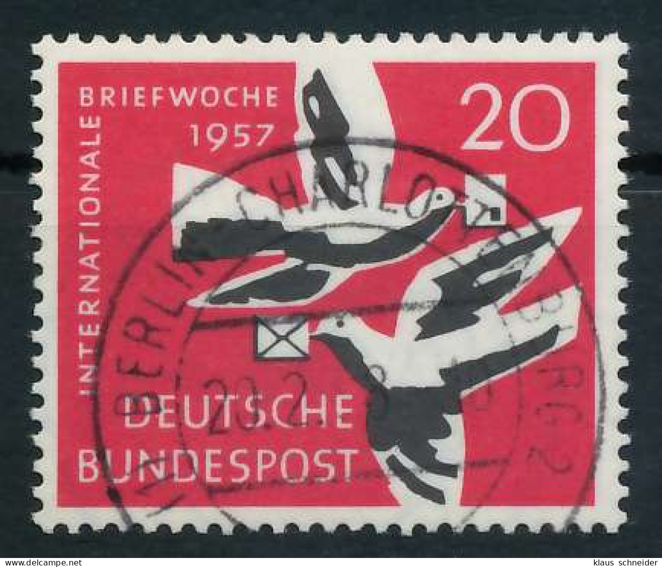 BRD BUND 1957 Nr 276 Zentrisch Gestempelt X64269A - Used Stamps