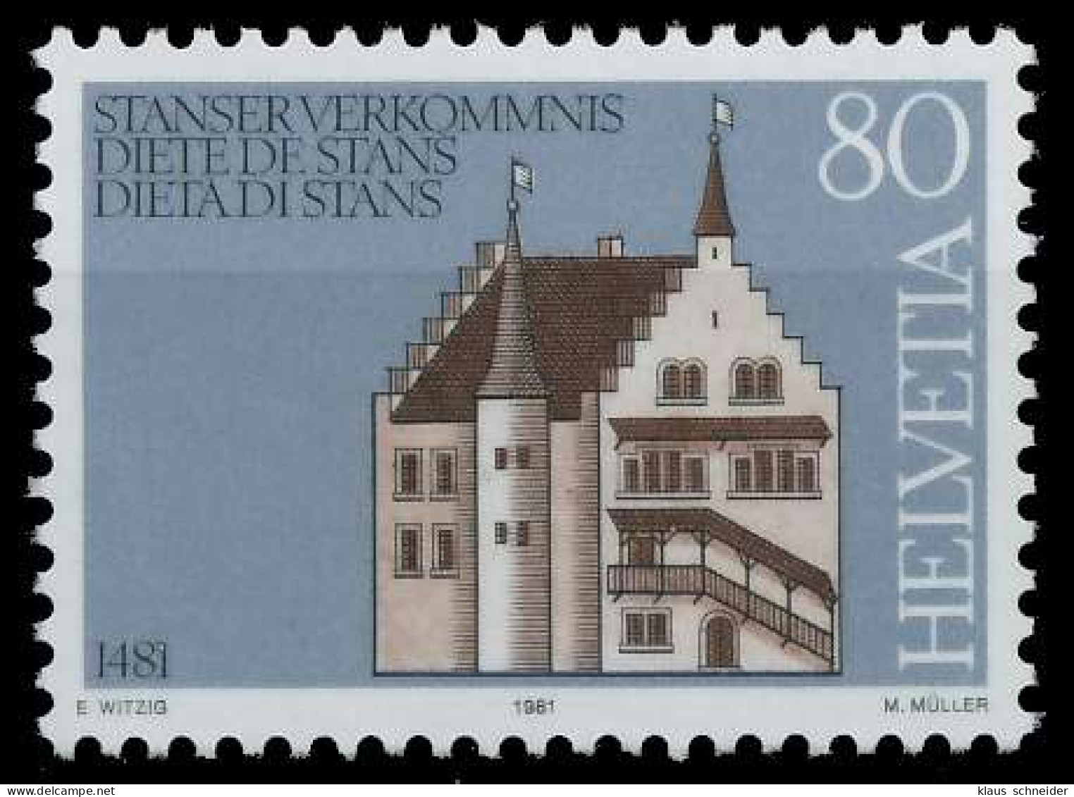 SCHWEIZ 1981 Nr 1205 Postfrisch X66EC82 - Ungebraucht