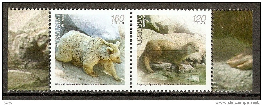 Armenia 2009 MiNr. 676 - 677 Bear ANIMALS Caucasian Otter, Brown Bear 2v MNH** 3,00 € - Bären