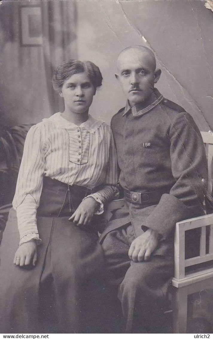 AK Foto Deutscher Soldat Mit Frau - 1. WK (68378) - War 1914-18