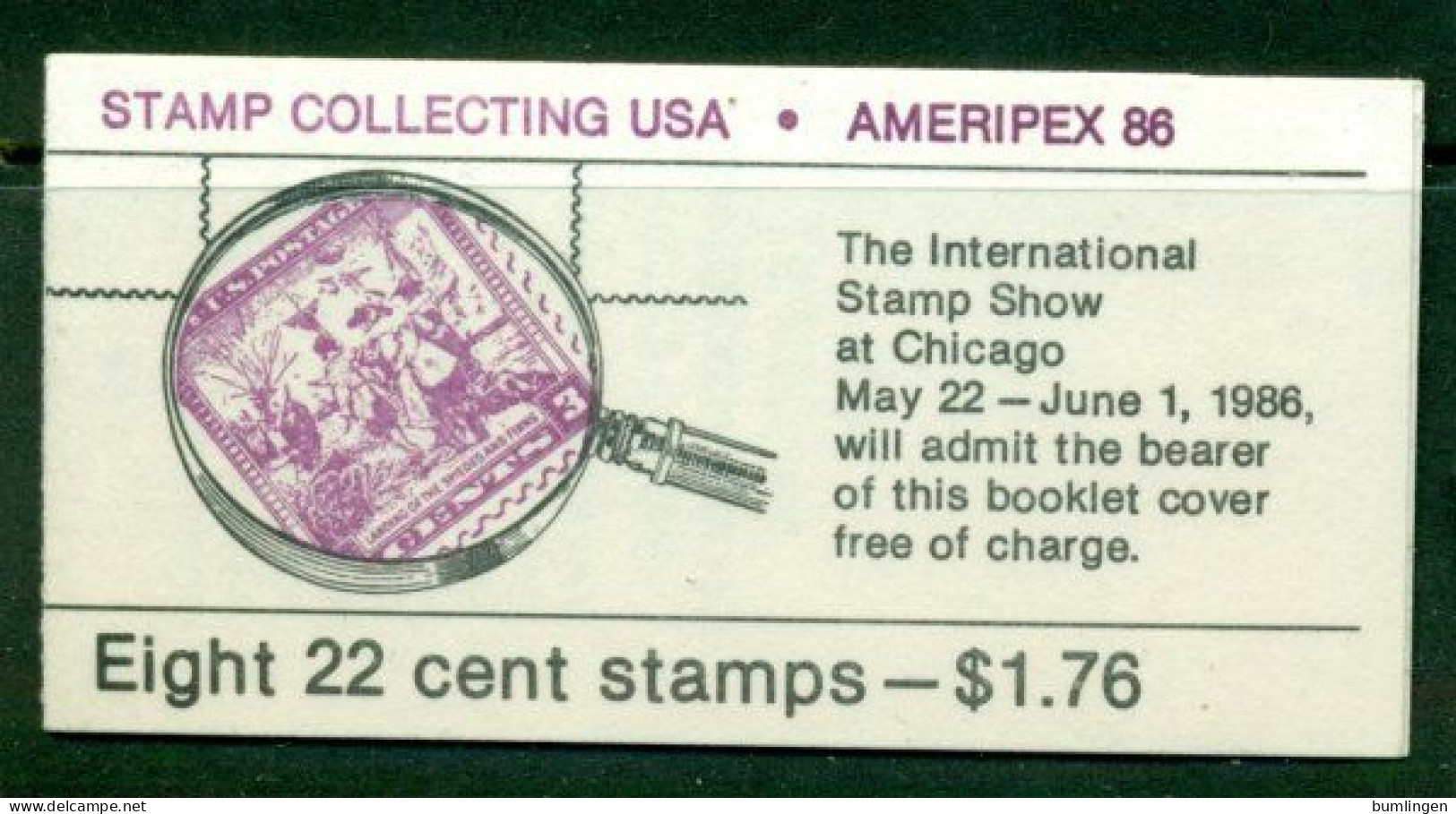 USA 1986 Mi MH 113 Booklet** Stamp Exhibition AMERIPEX 86 - Stamp Collecting [B665] - Timbres Sur Timbres