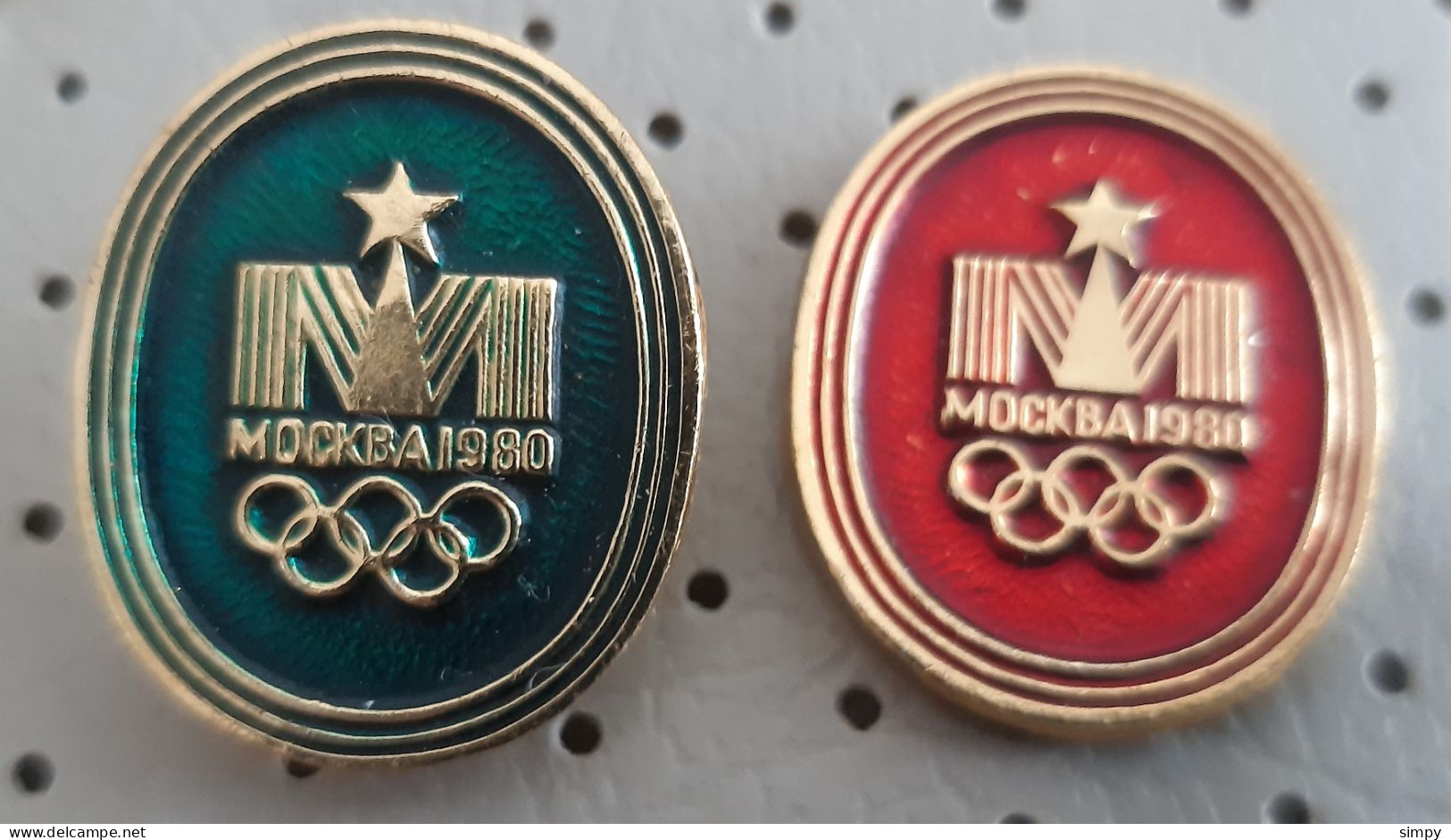 Olympic Games Moscow 1980 Yugoslavia  Pins - Olympische Spelen