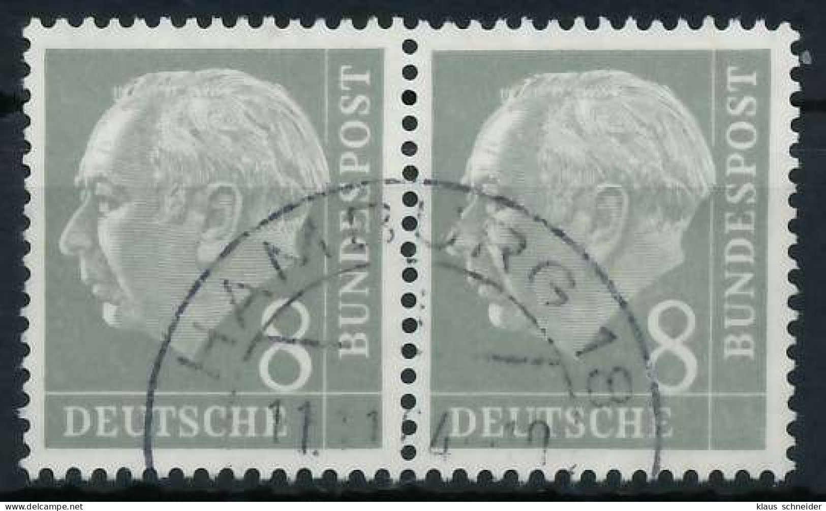 BRD BUND DS HEUSS 1 Nr 182x Gestempelt WAAGR PAAR X69B826 - Used Stamps