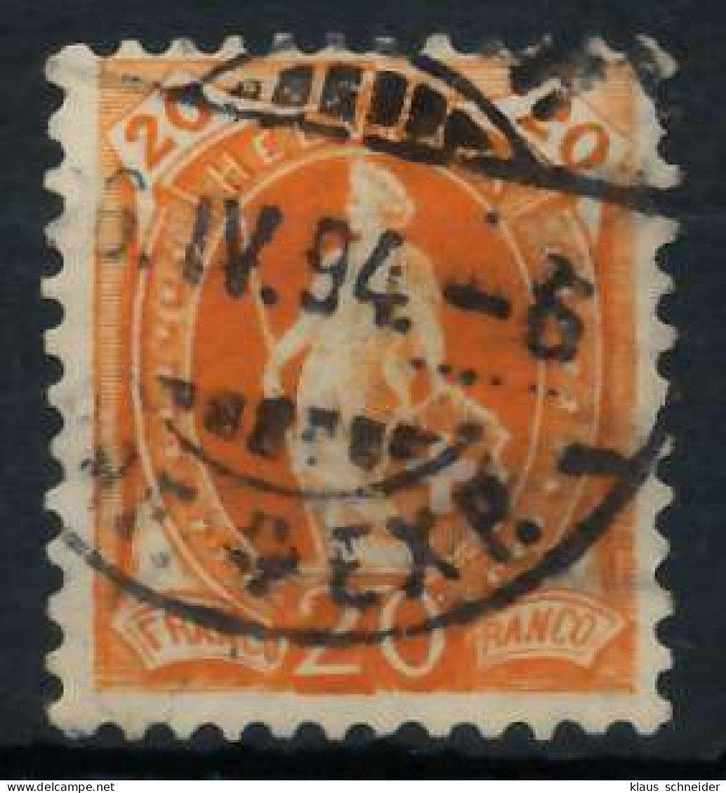 SCHWEIZ STEHENDE HELVETIA Nr 58XCb Gestempelt X6AA59A - Used Stamps