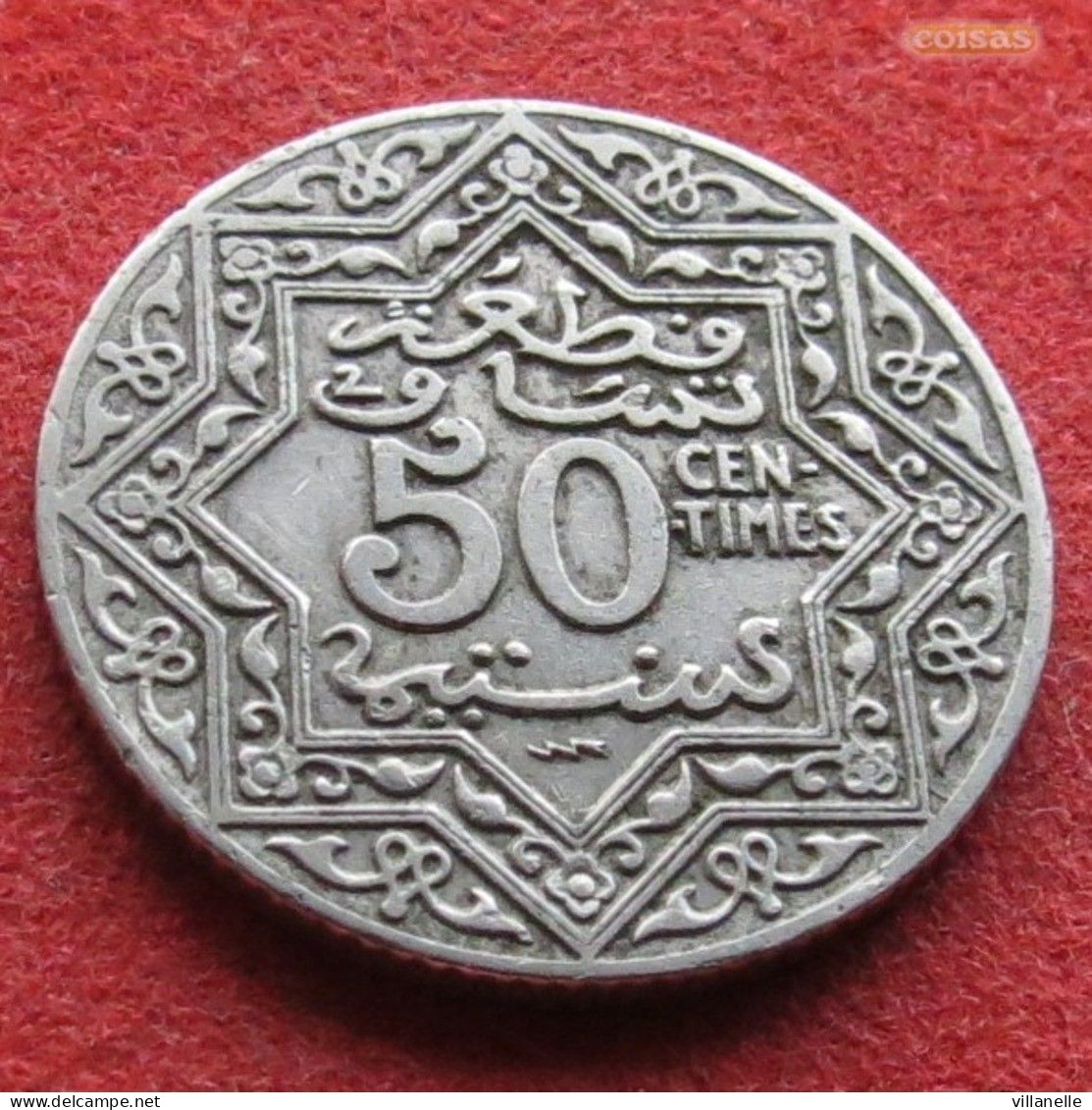 Morocco 50 Santimat 1924  Maroc Marrocos Marokko Marruecos W ºº - Morocco