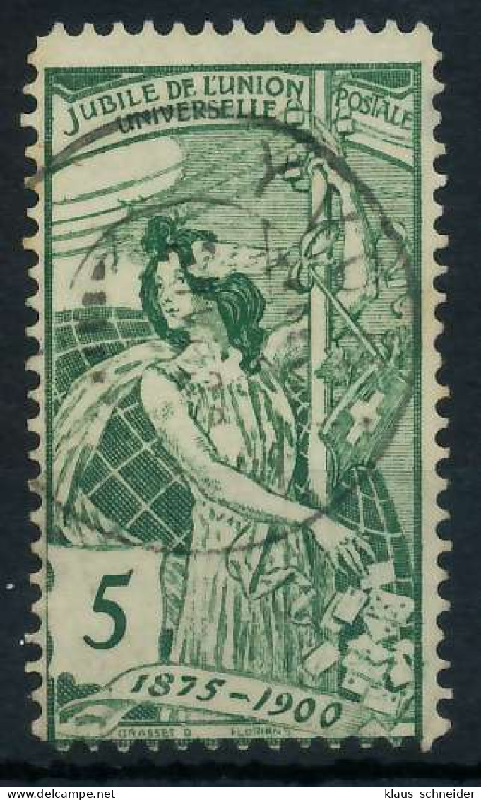 SCHWEIZ 1900 Nr 71I Zentrisch Gestempelt X6AA5FA - Used Stamps
