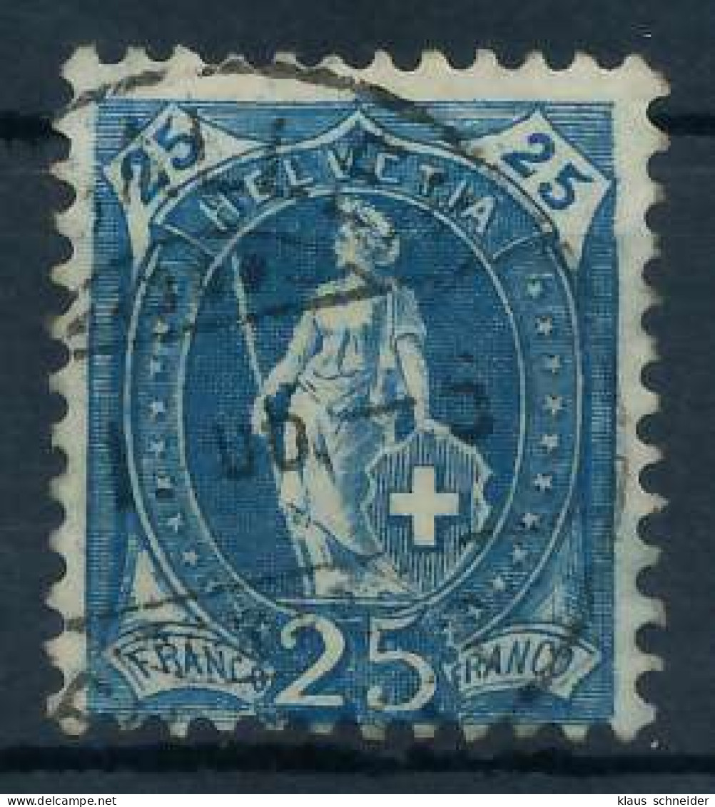 SCHWEIZ STEHENDE HELVETIA Nr 75 Zentrisch Gestempelt X6AA6AE - Used Stamps