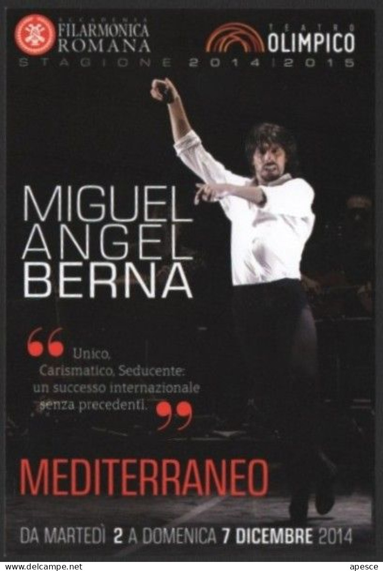 DANCING - ITALIA 2014 - TEATRO OLIMPICO - MIGUEL ANGEL BERNA - MEDITERRANEO - PROMOCARD - I - Danse
