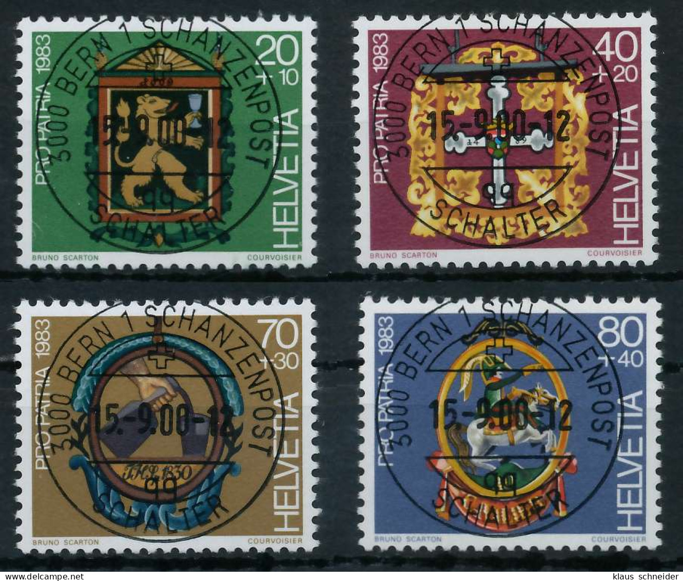 SCHWEIZ PRO PATRIA Nr 1251-1254 Zentrisch Gestempelt X6AA97E - Used Stamps