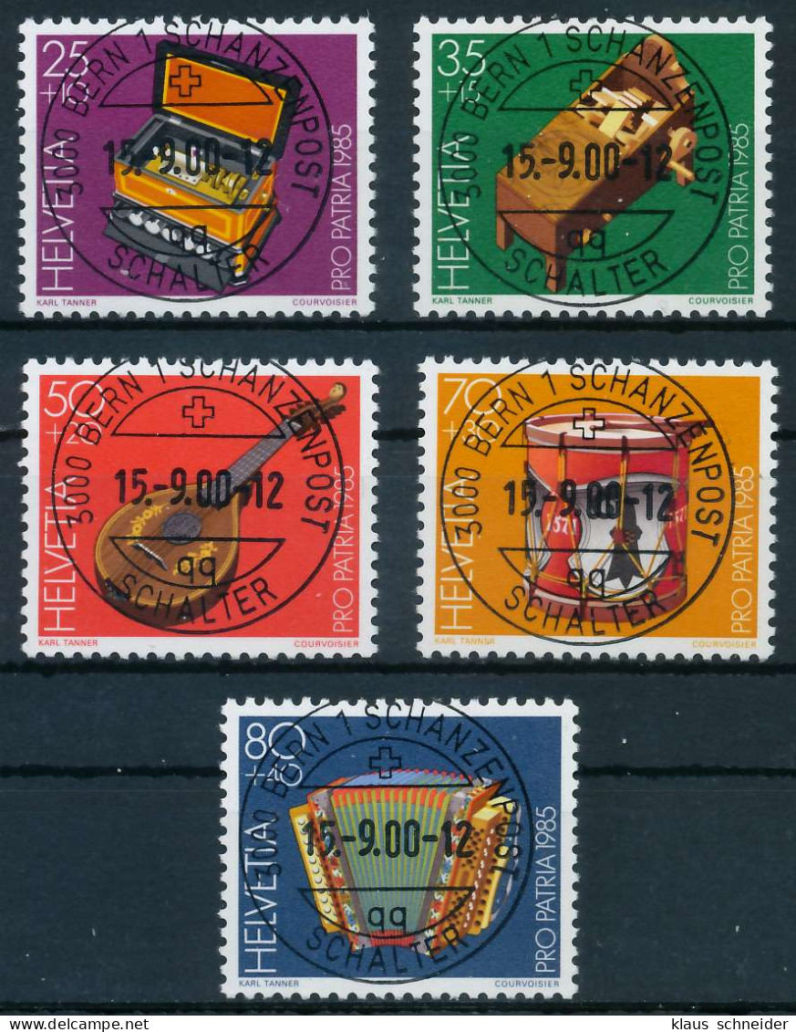 SCHWEIZ PRO PATRIA Nr 1296-1300 Zentrisch Gestempelt X6AA996 - Used Stamps