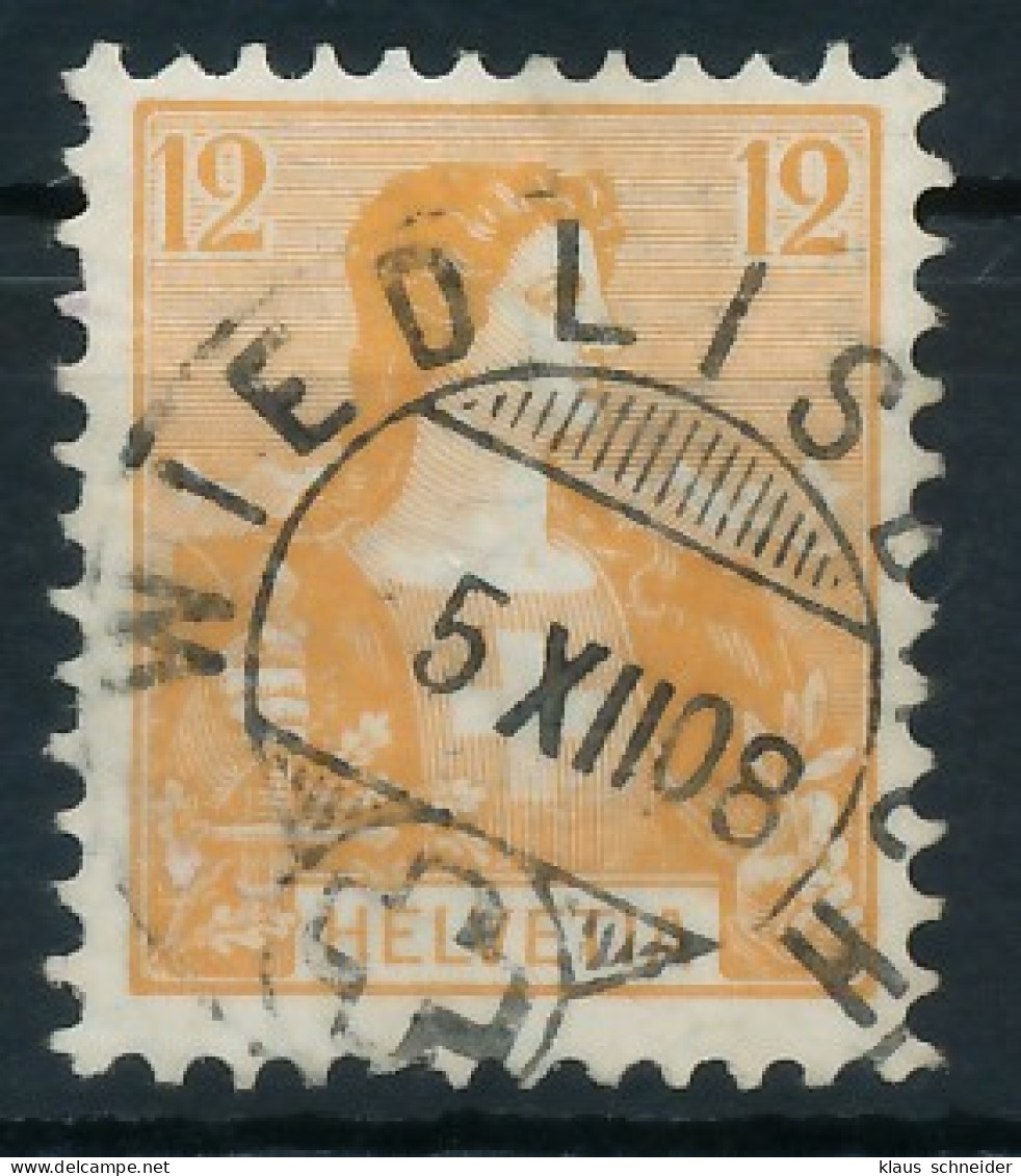 SCHWEIZ 1907 Nr 99 Zentrisch Gestempelt X6C29FE - Usati