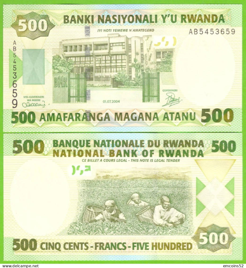 RWANDA 500 FRANCS 2004 P-30 UNC - Rwanda