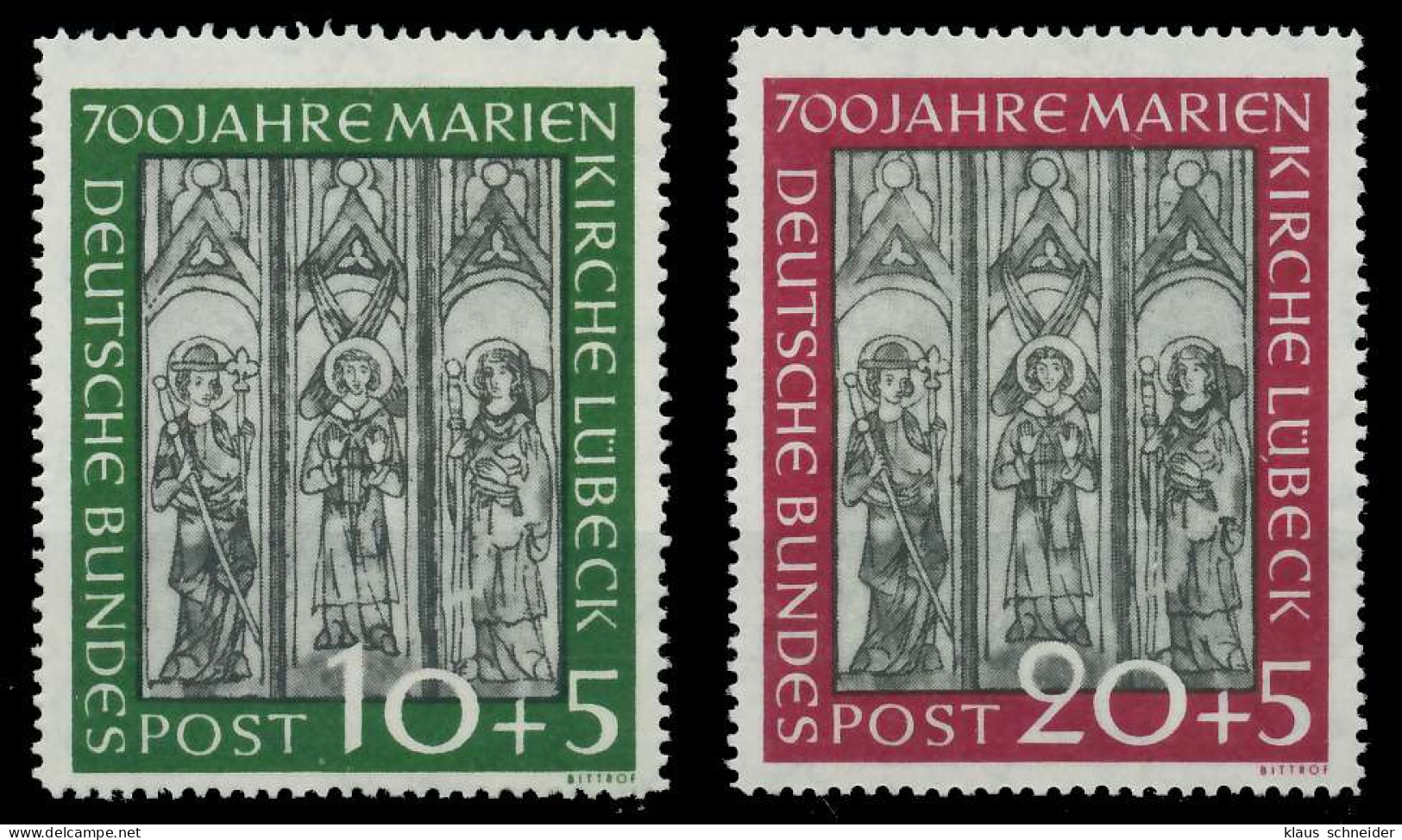 BRD BUND 1951 Nr 139-140 Postfrisch X6FA932 - Unused Stamps