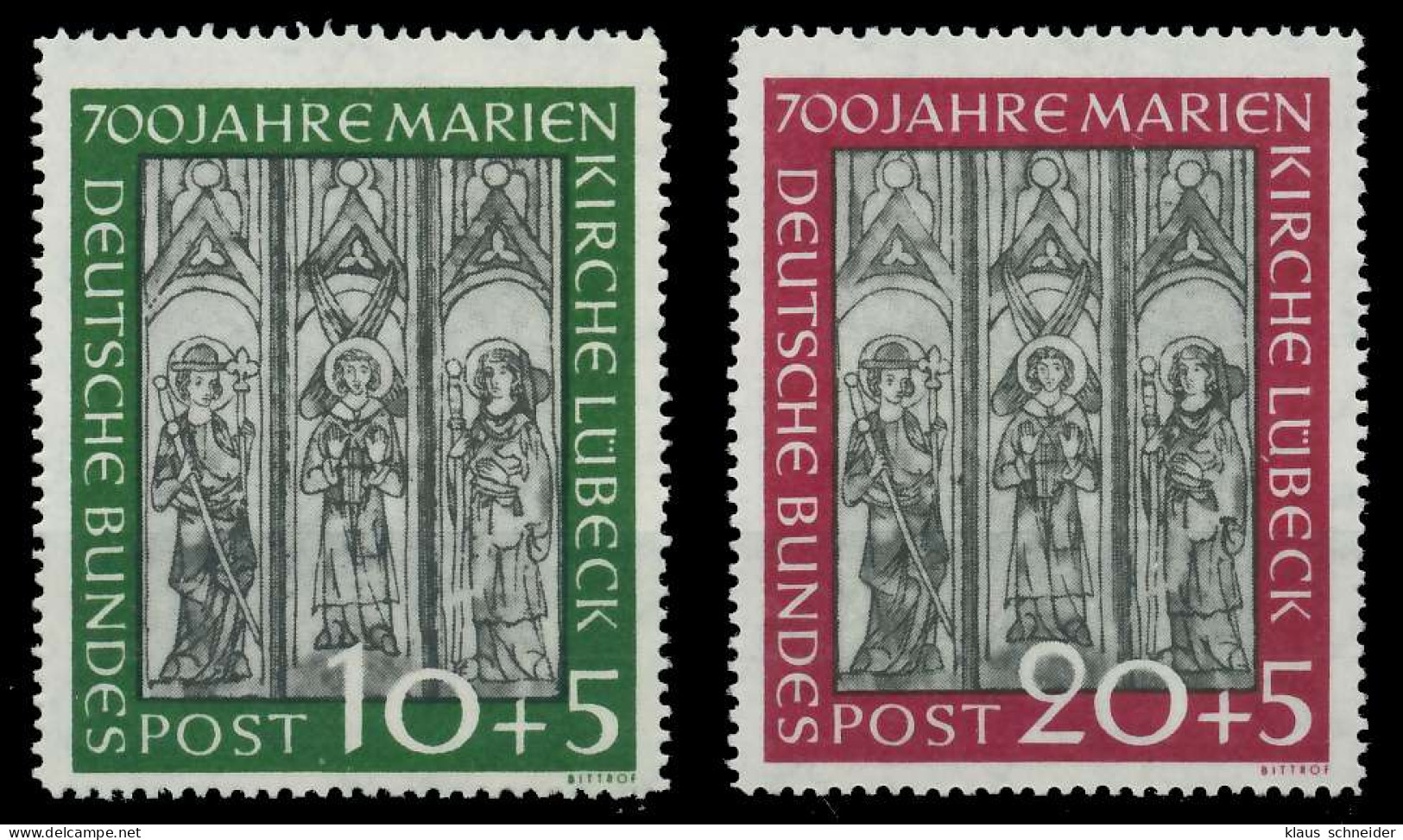 BRD BUND 1951 Nr 139-140 Postfrisch X6FA932 - Neufs