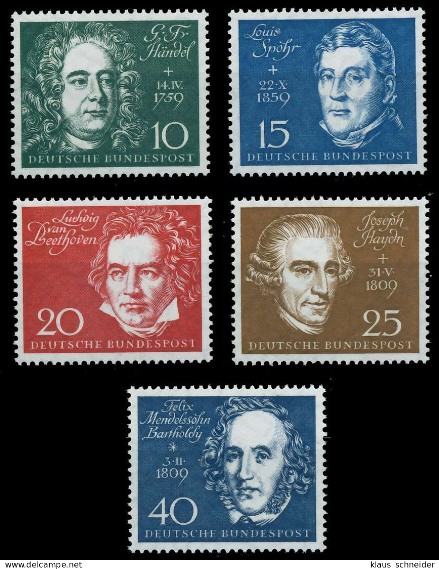 BRD BUND 1959 Nr 315-319 Postfrisch X6FABA6 - Unused Stamps