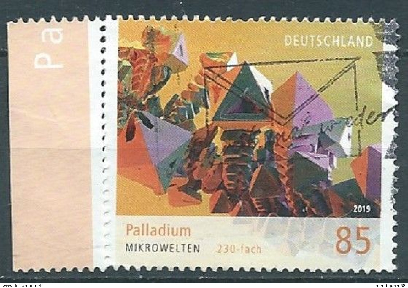 ALLEMAGNE ALEMANIA GERMANY DEUTSCHLAND BUND 2019 PALLADIUM 85C USED MI 3466 YT 3244 SN 3101 SG 4261 - Gebraucht