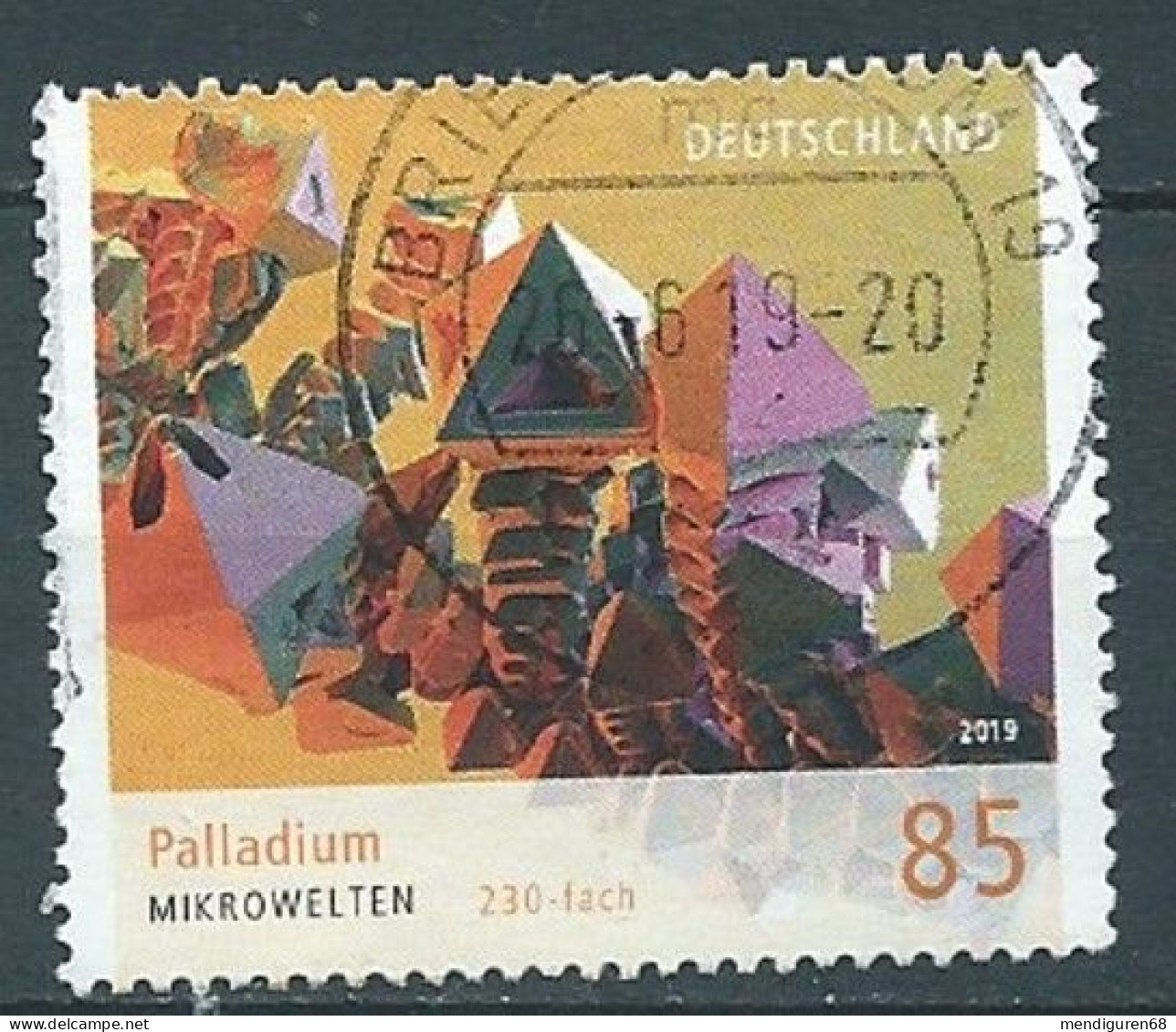 ALLEMAGNE ALEMANIA GERMANY DEUTSCHLAND BUND 2019 PALLADIUM 85C USED MI 3466 YT 3244 SN 3101 SG 4261 - Gebraucht