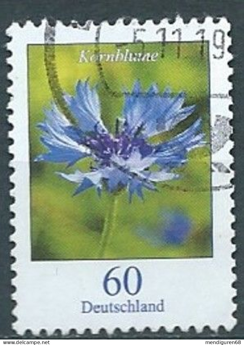 ALLEMAGNE ALEMANIA GERMANY DEUTSCHLAND BUND 2019 BLUMEN FLOWERS: CORNFLOWER USED MI 3468 YT 3246 SN 3103 SG Y3324a - Gebraucht