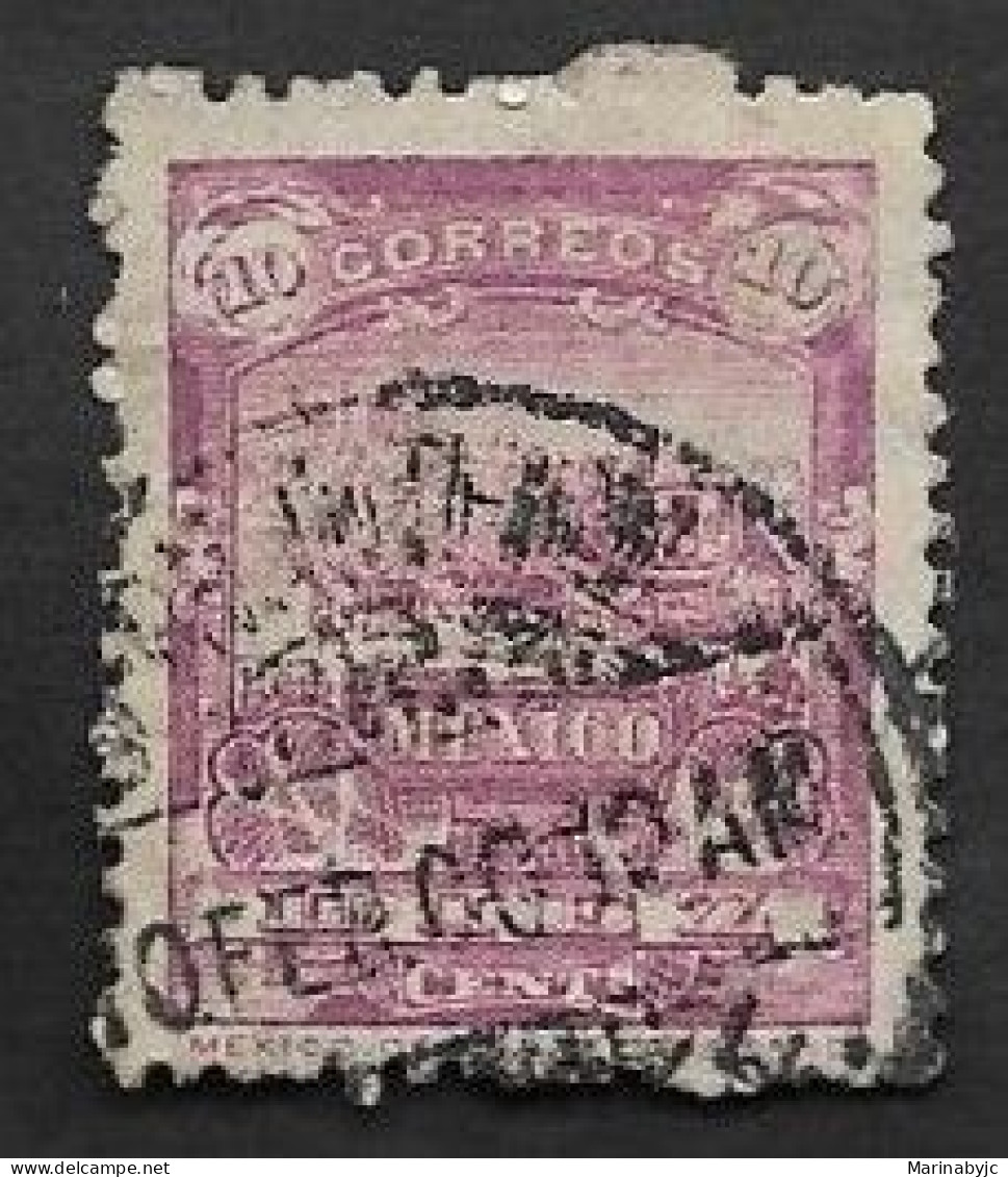 SE)1895 MEXICO, FROM THE MULITAS SERIES, MAIL COACH 12C SCT248, USED - Mexico