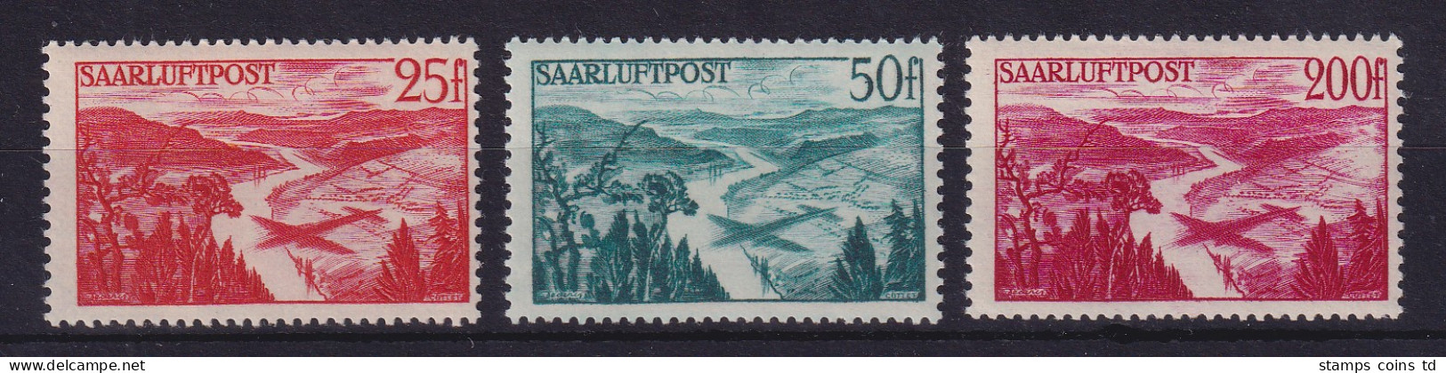 Saarland 1948 Flugpostmarken  Mi.-Nr. 252-254 Postfrisch ** - Nuovi