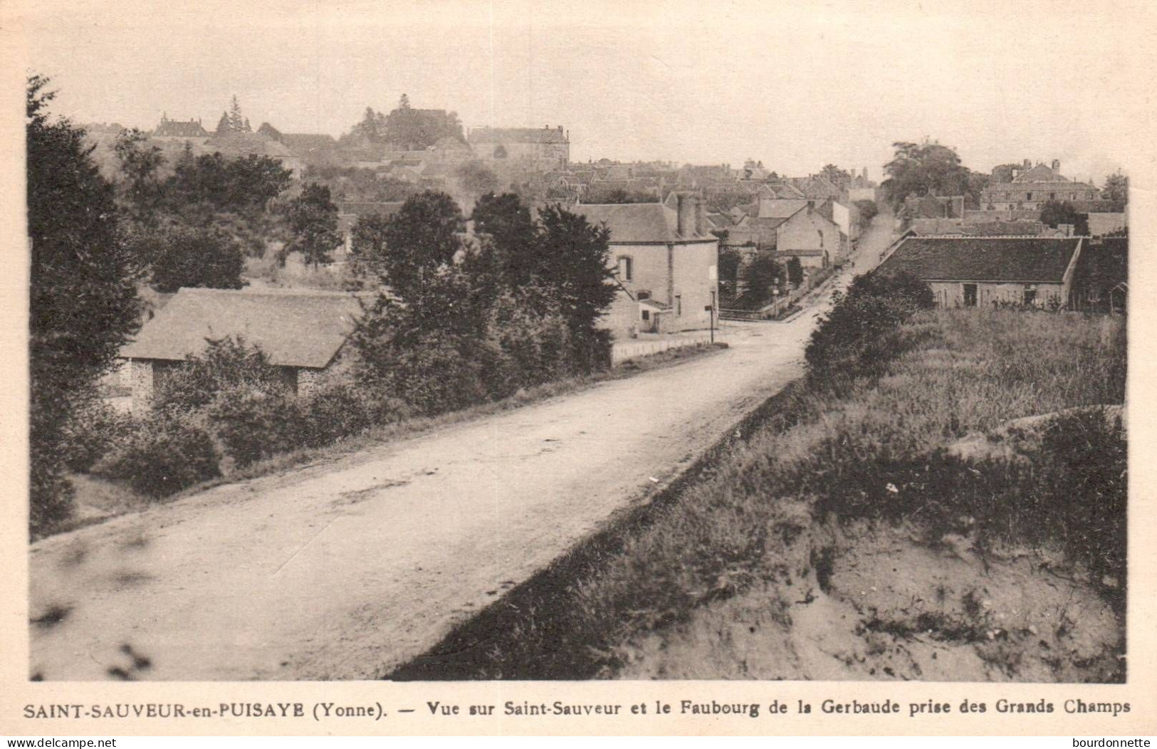 St Sauveur-en-Puisaye - Vue Sur La Ville Et Le Faubourg De La Gerbaude - Saint Sauveur En Puisaye