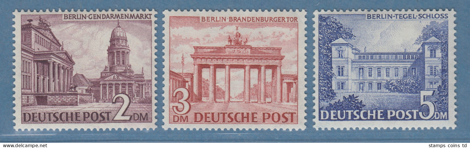 Berlin Bauten Höchstwerte Zu 2, 3, 5 DM  Mi.-Nr. 58-60 ** Geprüft SCHLEGEL BPP.  - Ungebraucht